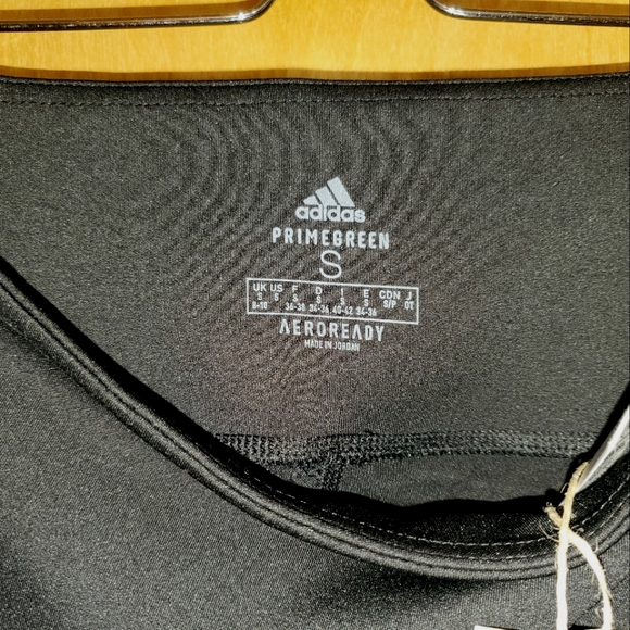 Adidas Aeroready Biker Shorts Cycle 1/2 Tights Primegreen 3 Stripe - Picture 5 of 8